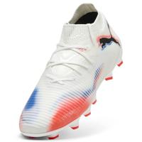 PUMA Future 8 Pro Gras / Kunstgras Voetbalschoenen (MG) Kids Wit Felrood Blauw - thumbnail
