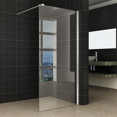 Douchewand Wiesbaden met RVS profiel 100x200 cm 10mm NANO glas Douchewand Wiesbaden met RVS profiel 100x200 cm 10mm NANO glas