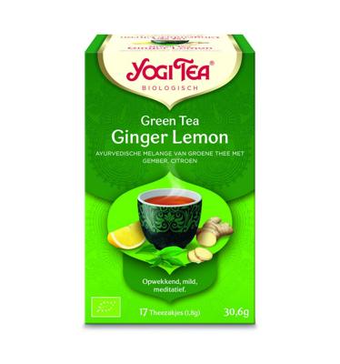 Yogi Tea Green tea ginger lemon bio 17 Zakjes