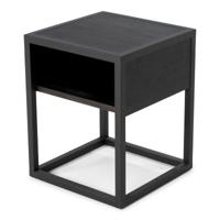 SPINDER DESIGN DIVA ONE-NIGHTSTAND Nachtkast - Zwart | Zwart - thumbnail