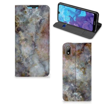 Huawei Y5 (2019) | Standcase | Marmer Grijs Huawei Y5 (2019) | Standcase | Marmer Grijs