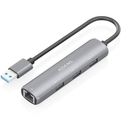 Hub USB Aisens ASUC-4P034-GR Grijs Hub USB Aisens ASUC-4P034-GR Grijs