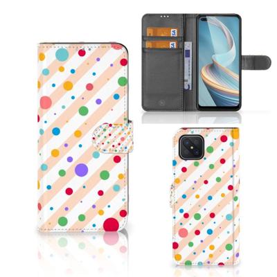 OPPO Reno4 Z | Telefoon Hoesje | Dots | Portemonnee hoesje