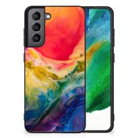 Kleurrijke Telefoonhoesje Samsung Galaxy S21FE Watercolor Dark - thumbnail