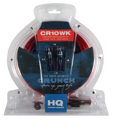 Crunch CRK10 Car-HiFi versterker aansluitset 10 mm²