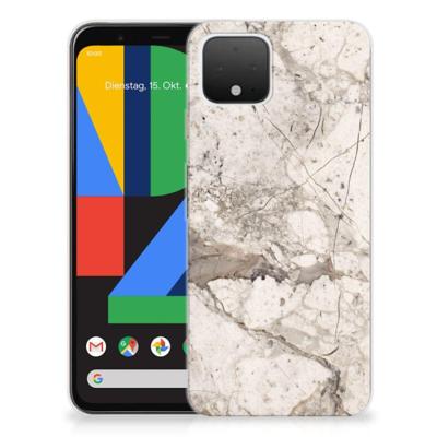 Google Pixel 4 | TPU | Siliconen hoesje | Marmer Beige