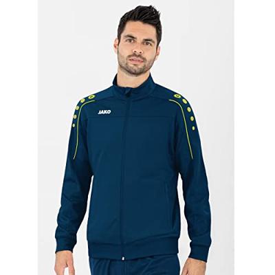 JAKO 9350 Polyestervest Classico - Nachtblauw/Citroen - S