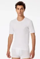Heren T-Shirt Rib - Feinrib Original - 100% katoenen witte heren ondershirts korte mouw - thumbnail