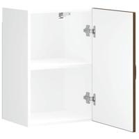 Keukenwandkast Kalmar bewerkt hout bruin eikenkleur - thumbnail