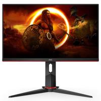 AOC 24G2SU/BK computer monitor 60,5 cm (23.8") 1920 x 1080 Pixels Full HD Zwart, Rood - thumbnail
