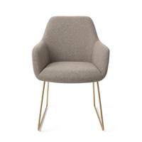 Jesper Home Eetkamerstoel 'Hiroo' Slide Gold, kleur Foggy Fusion - thumbnail