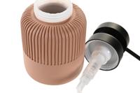 Zeepdispenser DKD Home Decor Zwart Cement Terra cotta Polypropyleen 7 x 7 x 16 cm - thumbnail