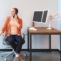 Ergotron LX Dual Arm Stacking Desk Mount Monitor-tafelbeugel Aantal monteerbare displays: 2 Display(s) 38,1 cm (15) - 61 cm (24) Wit In hoogte verstelbaar, - thumbnail