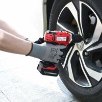 Werkhandschoenen 12 pcs Grijs en zwart 10 / xl Polyester - thumbnail