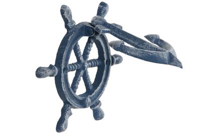 Home ESPRIT Deurgreep van ijzer, 16 x 3 x 14 cm, stuurwiel