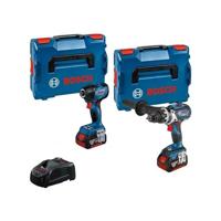 Bosch Professional Accu Combiset 2-delig (GSR 18V-110C + GDR 18V-210C) 18V 5.0Ah in L-Boxx - 0615990N2W - thumbnail