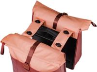 Dubbele fietstas Basil Vive MIK 28-35L 14 x 30 x 38 cm - bordeaux/roze - thumbnail