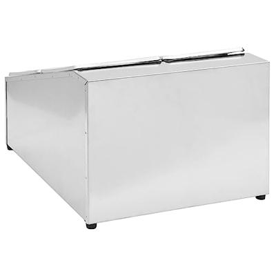 Gastronormbakkenhouder met 4 GN 1/6 bakken roestvrij staal