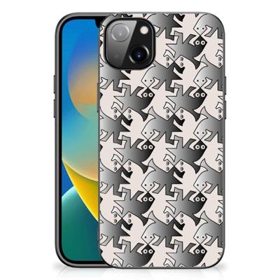 iPhone 14 Plus Dierenprint Telefoonhoesje Salamander Grey iPhone 14 Plus Dierenprint Telefoonhoesje Salamander Grey