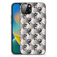 iPhone 14 Plus Dierenprint Telefoonhoesje Salamander Grey - thumbnail