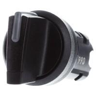 Siemens 3SU10022BL100AA0 3SU1002-2BL10-0AA0 Knevelschakelaar Knevel Zwart 2 x 45 ° 1 stuk(s)