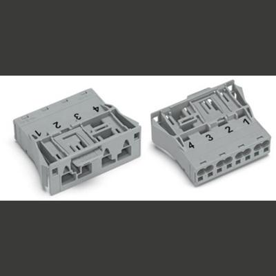 WAGO 770-734 Netstekker WINSTA MIDI Stekker, recht Totaal aantal polen: 4 25 A Wit 100 stuk(s)