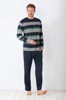 Gestreepte herenpyjama van Hajo - thumbnail