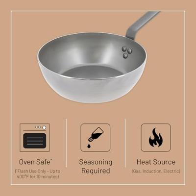 DE BUYER - Mineral B Element en Tole - Wokpan 28cm DE BUYER - Mineral B Element en Tole - Wokpan 28cm