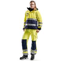 Blåkläder Dames werkbroek High-Vis zonder spijkerzakken 71551811 | High-Vis Geel/Marineblauw | Maat 40 - 7330509502044 - thumbnail