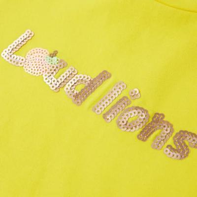 Kindershirt met kapmouwen 104 felgeel Kindershirt met kapmouwen 104 felgeel