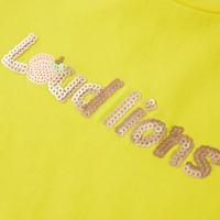Kindershirt met kapmouwen 116 felgeel - thumbnail