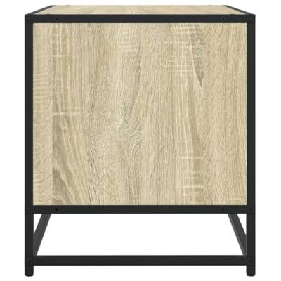 Tv-meubel 120,5x40x46cm bewerkt hout metaal sonoma eikenkleurig