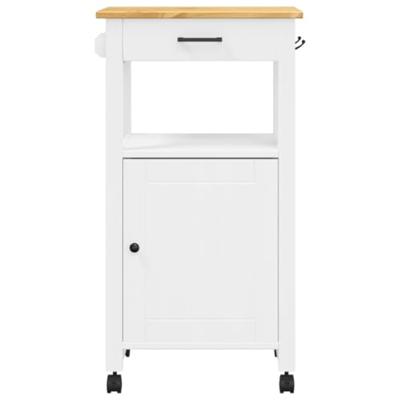 Keukentrolley MONZA 48x40x88,5 cm massief grenenhout