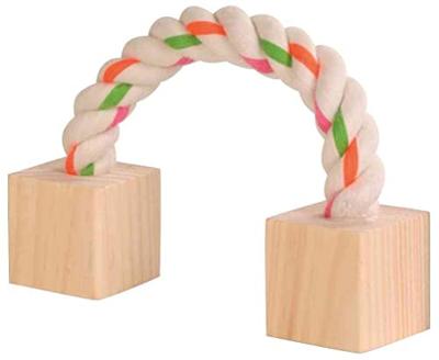 Trixie speeltouw met hout Trixie speeltouw met hout