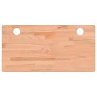 Bureaublad 100x50x1,5 cm massief beukenhout - thumbnail