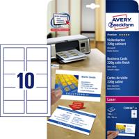 Visitekaart Avery C32016-25 85x54mm 220gr 250stuks - thumbnail