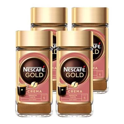 Nescafé Gold Crema - oploskoffie - 4 x 100 gram