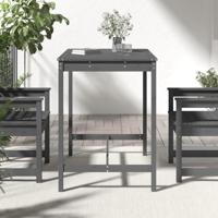 Tuintafel 121x82,5x110 cm massief grenenhout grijs - thumbnail