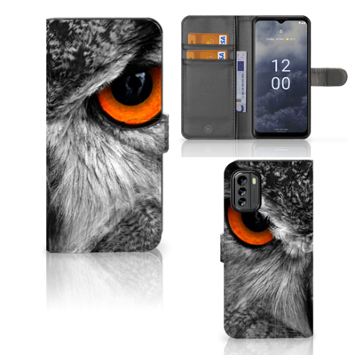 Nokia G60 | Telefoonhoesje | Met pasjeshouder | Uil