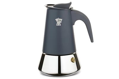 Italiaans koffiezetapparaat - PEZZETTI - STEELEXPRESS - Roestvrij staal - 6 kopjes - Geschikt voor alle kookplaten inclusief inductie - Indigoblauw