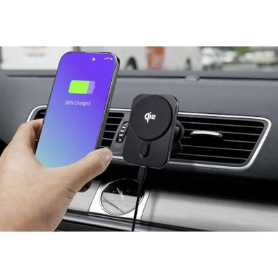 Renkforce Inductie lader Auto RF-Qi2WCar-01 RF-6662044 Uitgangen Magnetische aansluiting Zwart