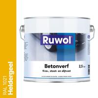 Ruwol Betonverf Heldergeel (RAL 1021) 2,5 liter - thumbnail