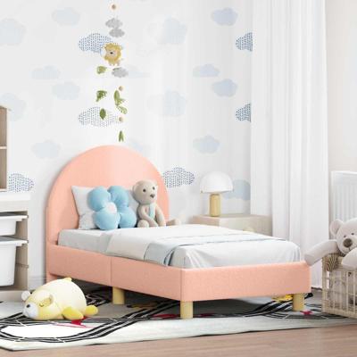 Peuterbedframe met hoofdbord Roze 70 x 140 cm Schapenstof