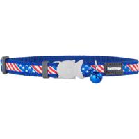 Kattenhalsband Red Dingo US Flag 20-32 cm Blauw - thumbnail