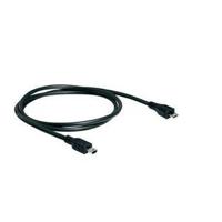 Micro usb Male to Mini usb Male Datakabel 1M, Black, support OTG - thumbnail