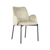 LABEL51 Eetkamerstoel Joni - Beige - Fluweel - thumbnail