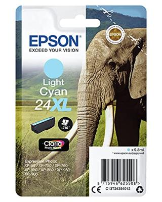 Epson Inktcartridge 24XL Origineel Foto cyaan C 13 T 24354012 Epson Inktcartridge 24XL Origineel Foto cyaan C 13 T 24354012