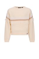 NoBell winter sweater meisjes - wit - Kessy - franjes - thumbnail