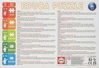 Puzzel van 150 stukjes Departementen en regio's van Frankrijk EDUCA blauw - thumbnail