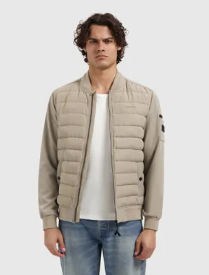 Pure Path Padded Soft Shell Jas Heren Beige - Maat S - Kleur: Beige | Soccerfanshop